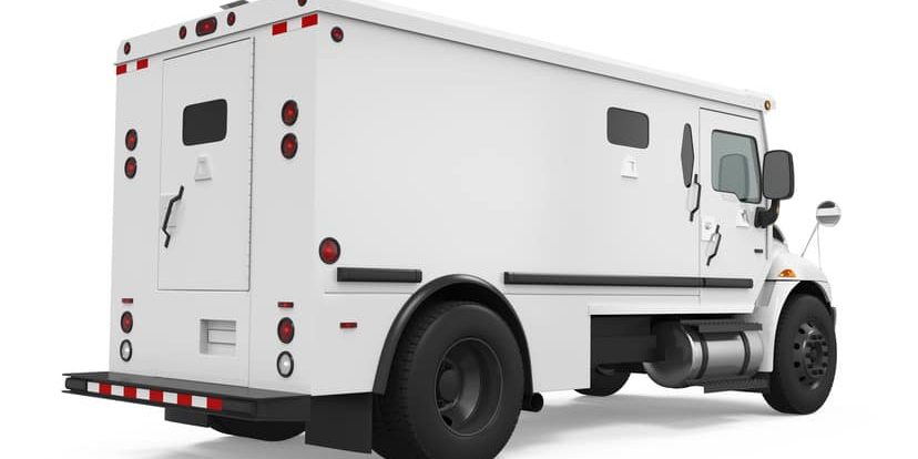 Armored Truck Isolated